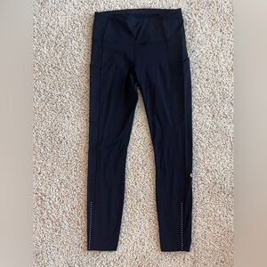 Lululemon Black Fast and Free II Leggings Size 6